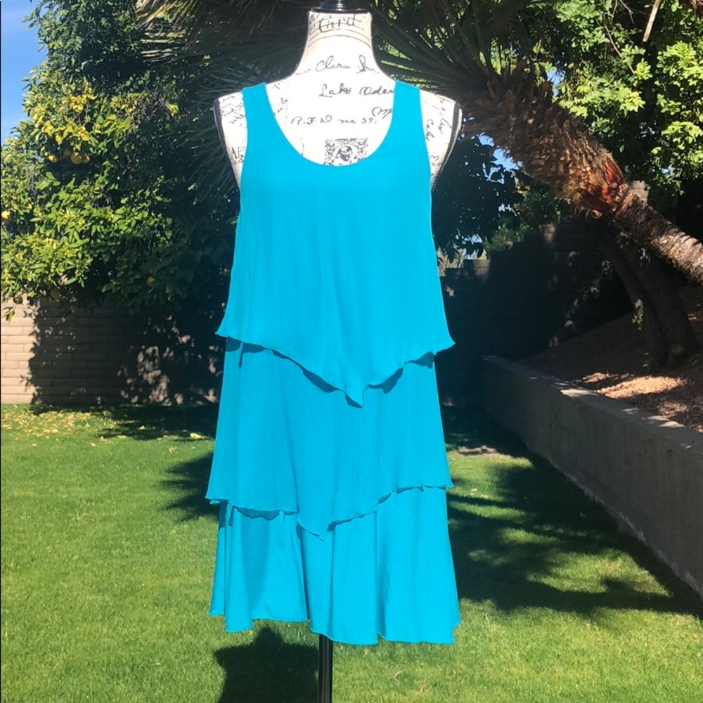 Alice & Olivia ‘Danny’ Tank Dress in Teal